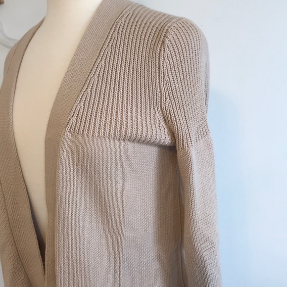 Evie Beige Sweater Cardigan - Picture 2 of 5